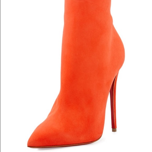🔥Rare🔥Christian Louboutin 🔥So Kate Ankle Booties Papaya - Picture 5 of 8